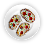 Garlic Bread With Cheese & Peperoni 