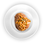 Baked Potatoes With Baked Beans 