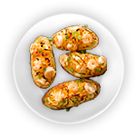 Baked Potatoes With Prawn 